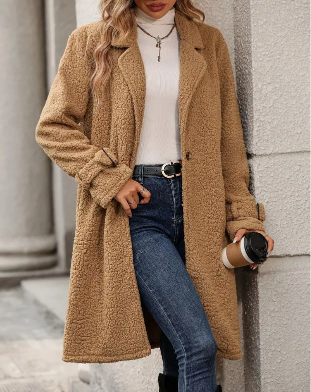 Camilla | Women's Wool Teddy Coat Winter Sherpa Fuzzy 1