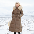 Camille - Longline Fur Collar Winter Puffer Coat