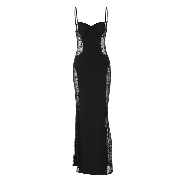 Carmen - Black Lace Mermaid Gown Dress 6