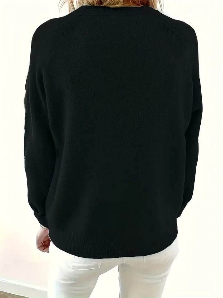 Caroline - Button Placket Knit Sweater 11