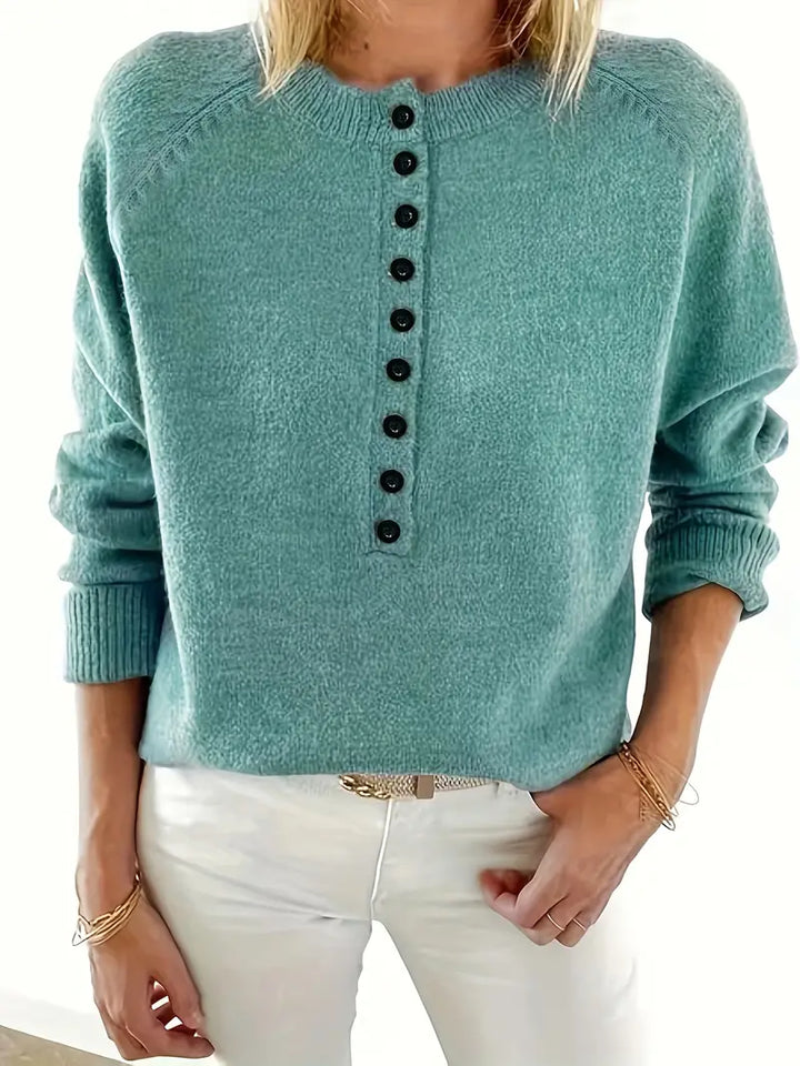 Caroline - Button Placket Knit Sweater 5