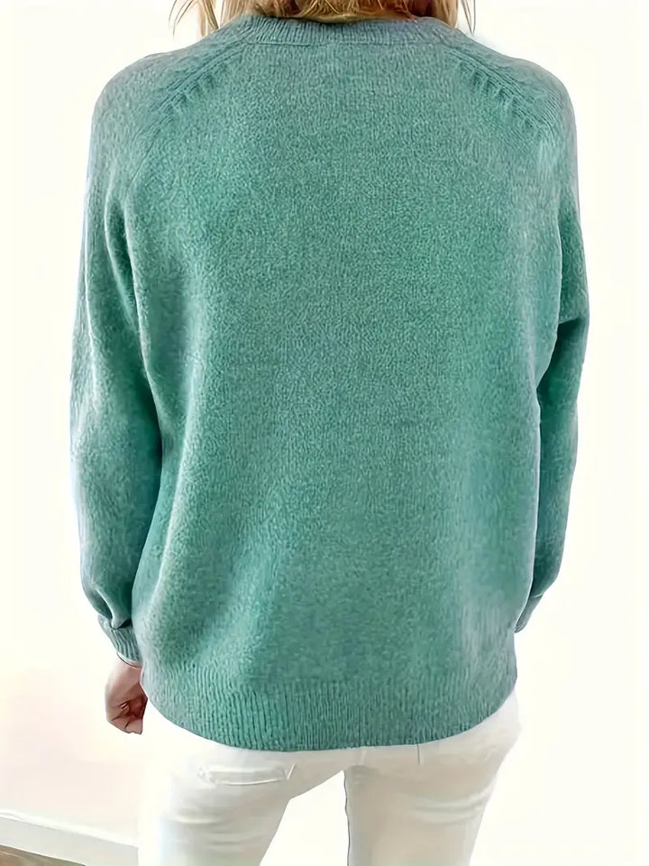 Caroline - Button Placket Knit Sweater 6