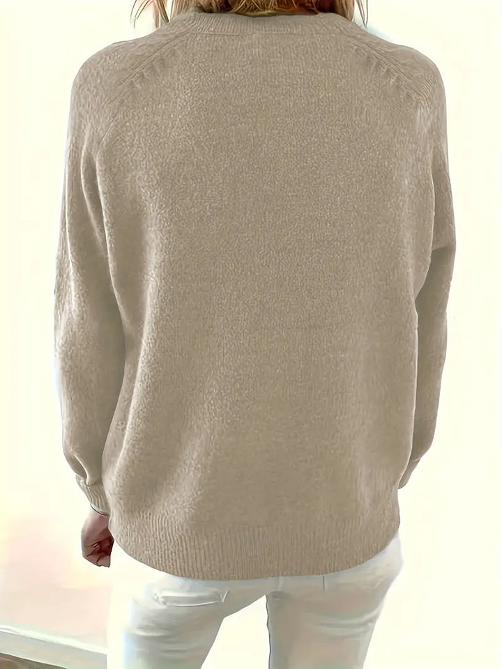 Caroline - Button Placket Knit Sweater 8