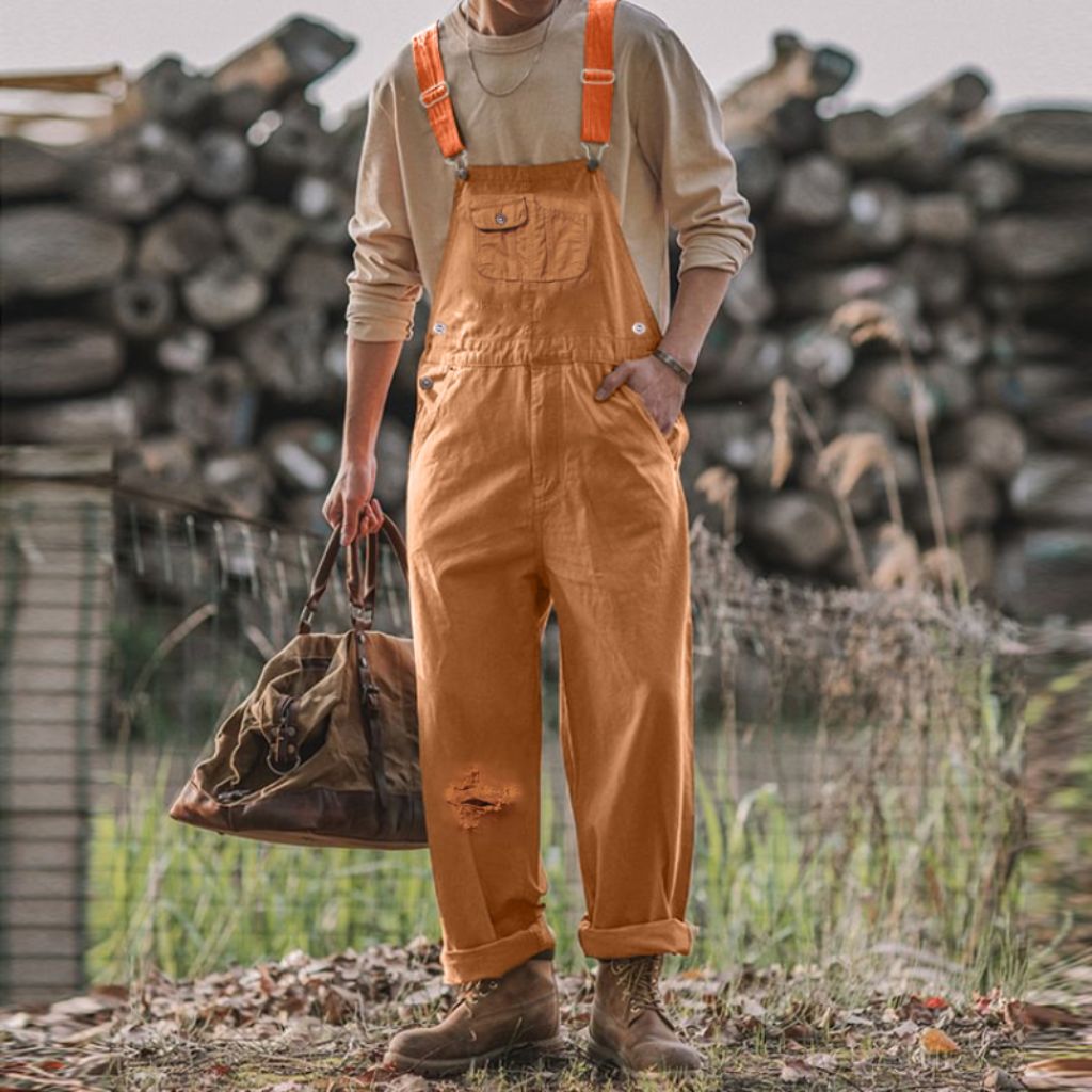 Caspar | Men's Loose Fit Work Overalls 3
