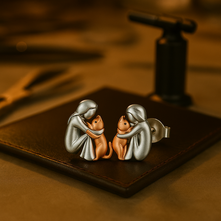 Preston & Payton™ | Cat Icon Earrings