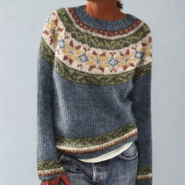 Cecile | Women's Fair Isle Nordic Sweater 1