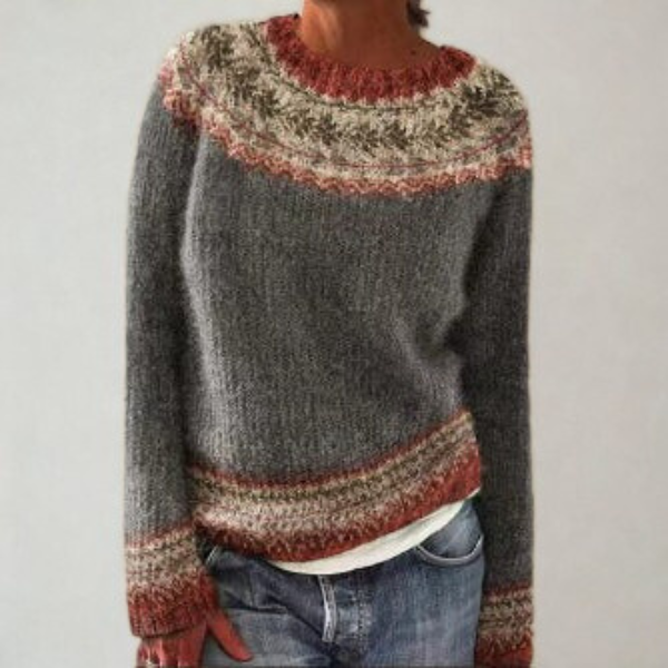 Cecile | Women's Fair Isle Nordic Sweater 3