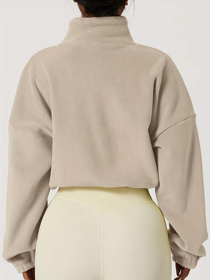 Velexia | Fleece Crop Top