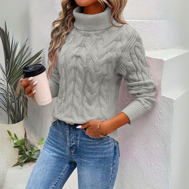 Charlotte - Warm Turtleneck Knit Sweater 2