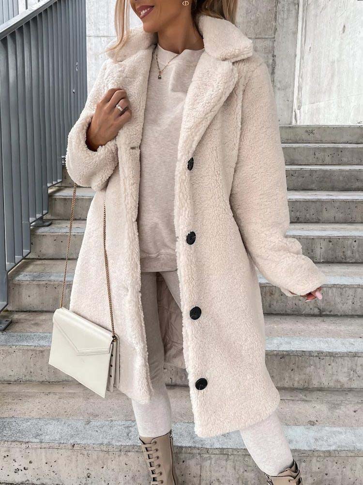 Constance | Women's Long Teddy Coat Winter Wool Sherpa 1