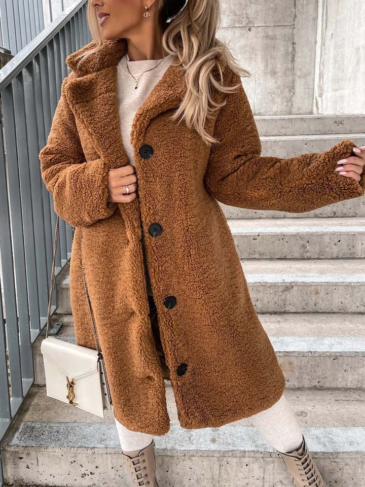 Constance | Women's Long Teddy Coat Winter Wool Sherpa 3