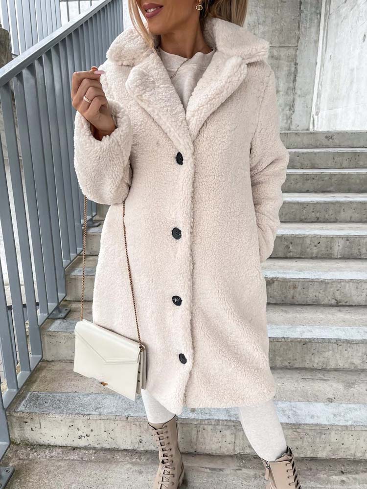 Constance | Women's Long Teddy Coat Winter Wool Sherpa 5
