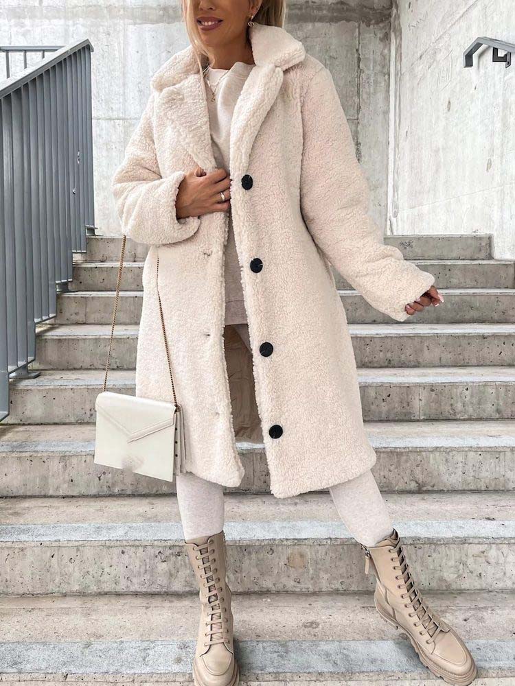 Constance | Women's Long Teddy Coat Winter Wool Sherpa 6