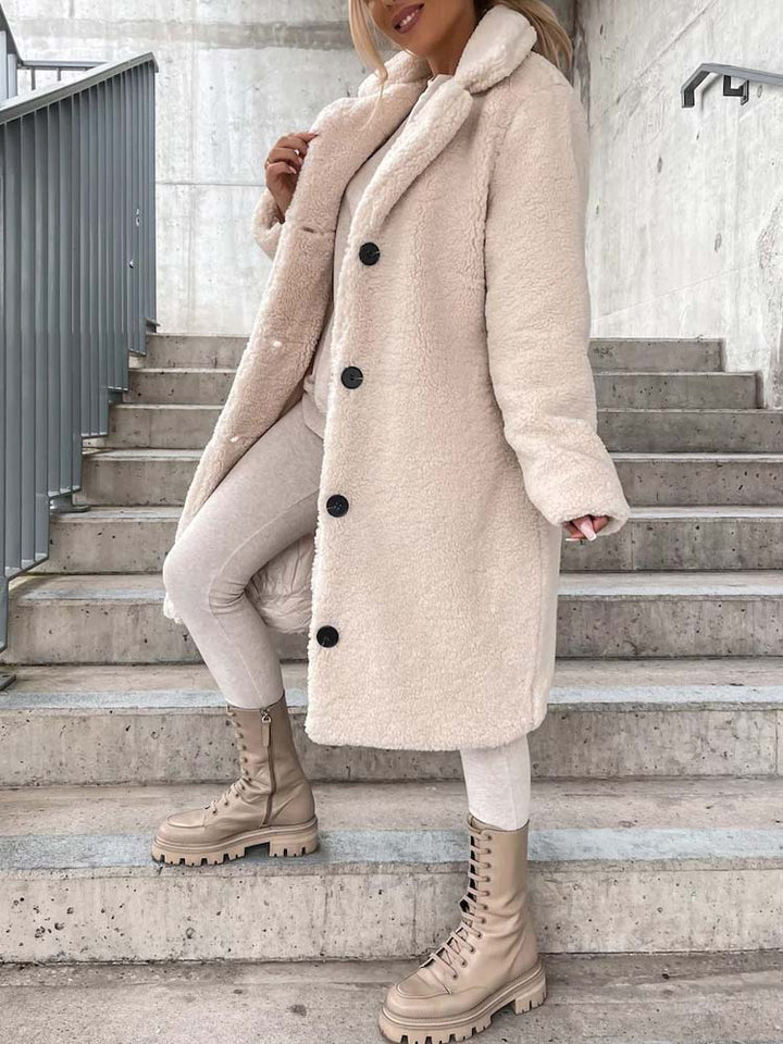 Constance | Women's Long Teddy Coat Winter Wool Sherpa 7
