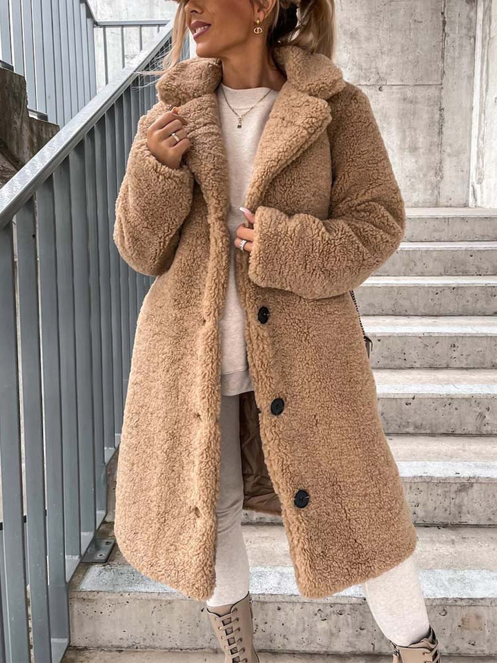 Constance | Women's Long Teddy Coat Winter Wool Sherpa 9