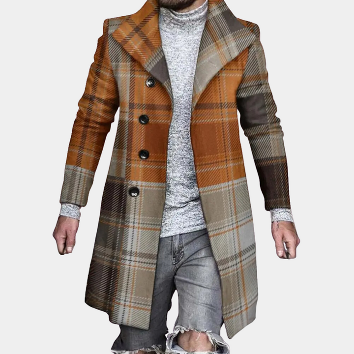 Cornelis | Men's Mid Length Coat Overcoat Winter Warm 3