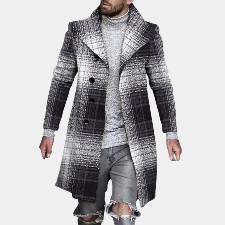 Cornelis | Men's Mid Length Coat Overcoat Winter Warm 4