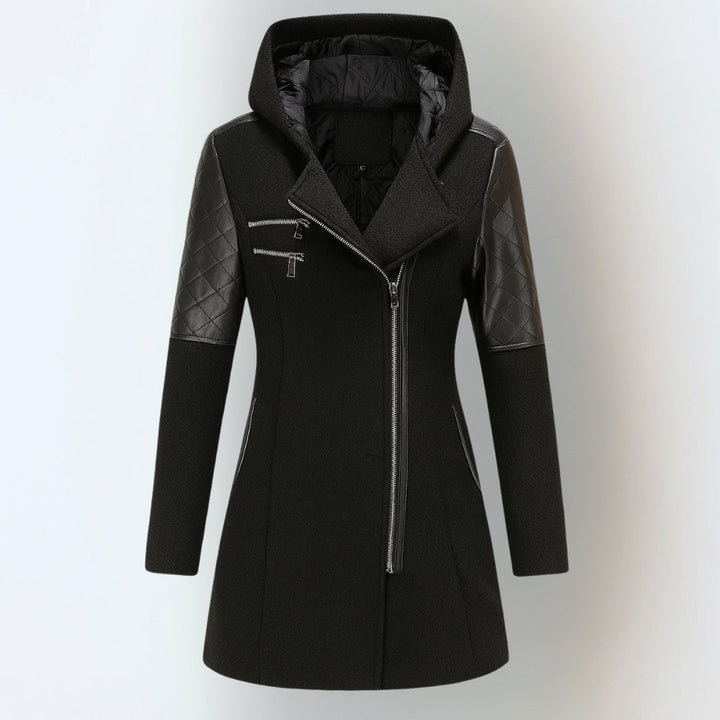 Corrie | Women's Long Winter Coat Hooded Warm Zip Up 3