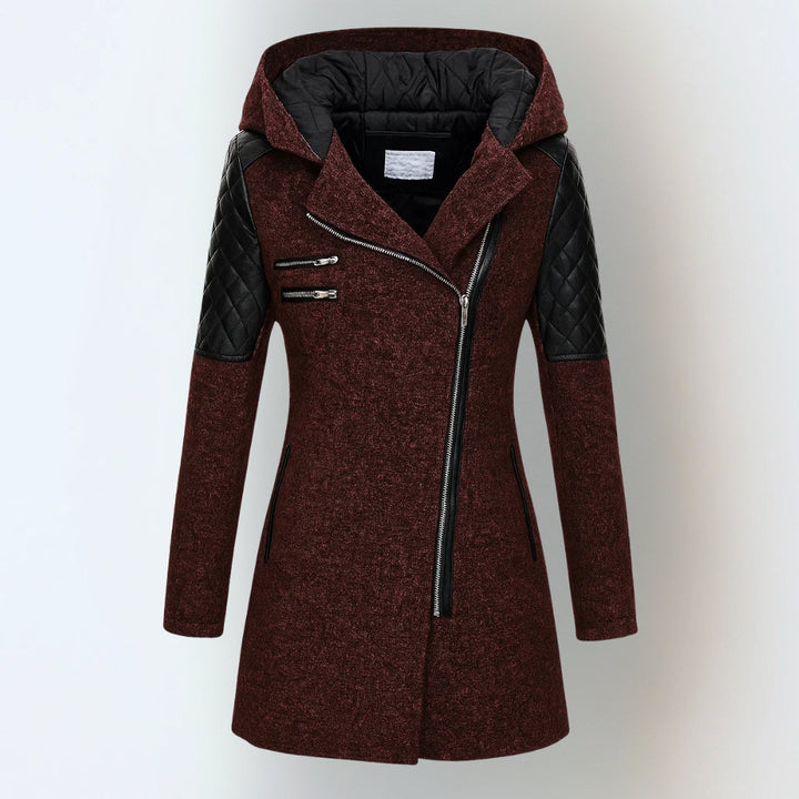 Corrie | Women's Long Winter Coat Hooded Warm Zip Up 4