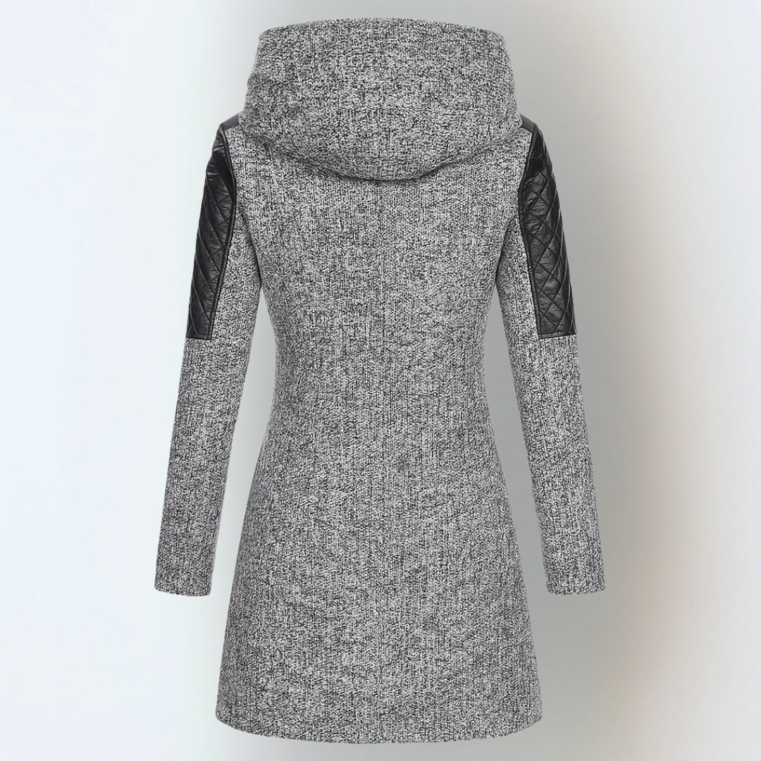 Corrie | Women's Long Winter Coat Hooded Warm Zip Up 6