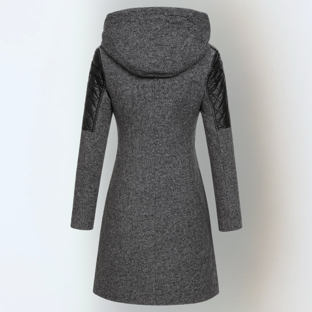Corrie | Women's Long Winter Coat Hooded Warm Zip Up 7