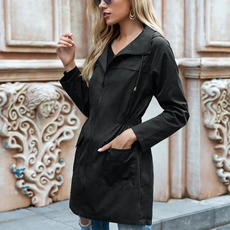 Cosima - Cinched Waist Hooded Jacket 3