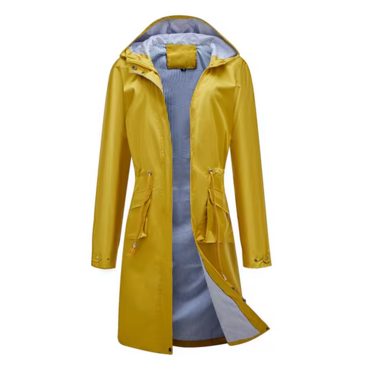 Delia - Long Waterproof Hooded Fall Jacket 2