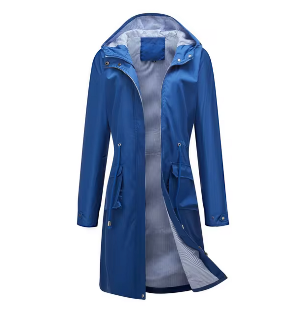 Delia - Long Waterproof Hooded Fall Jacket 6