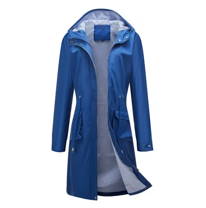 Delia - Long Waterproof Hooded Fall Jacket 6