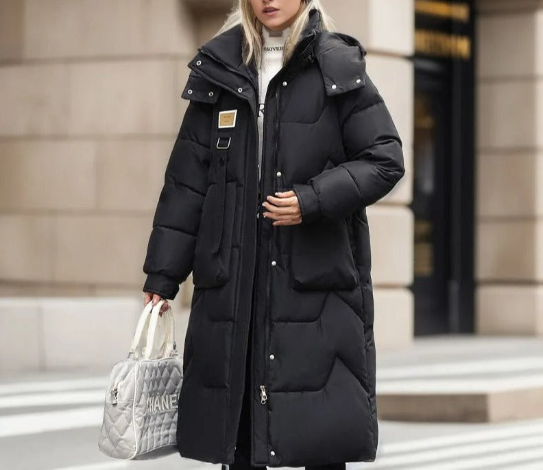 Diana - Longline Hooded Winter Puffer Coat 6