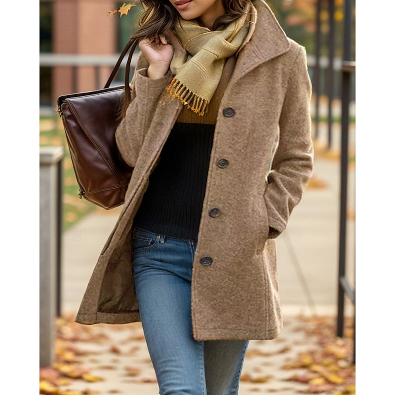 Dieuwke | Women's Car Coat Winter Mid Length 2