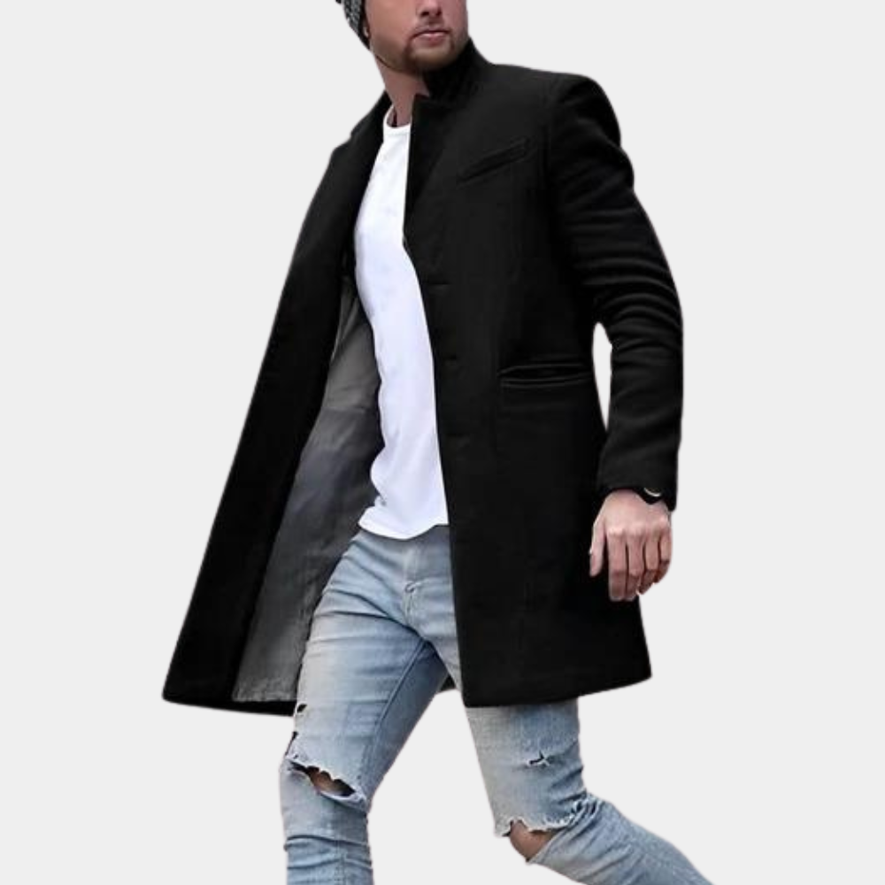 Dirk | Men's Long Coat Overcoat Winter Warm 1