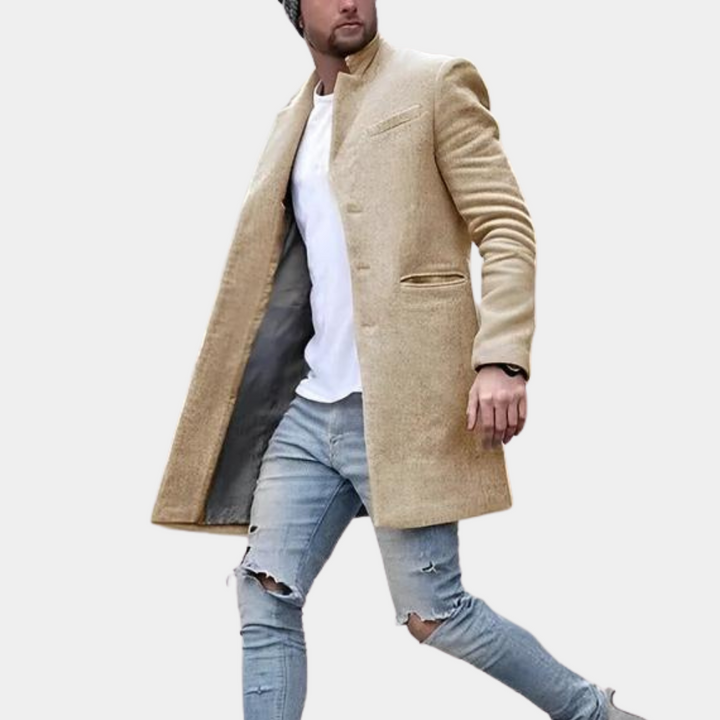 Dirk | Men's Long Coat Overcoat Winter Warm 2