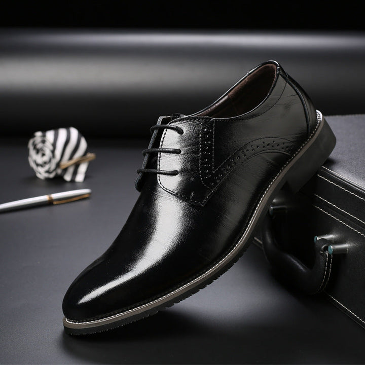 Men's Pointed Toe Oxford Dress Shoes – Black