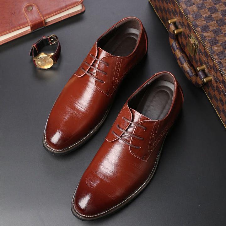 Men's Pointed Toe Oxford Dress Shoes – Detail View