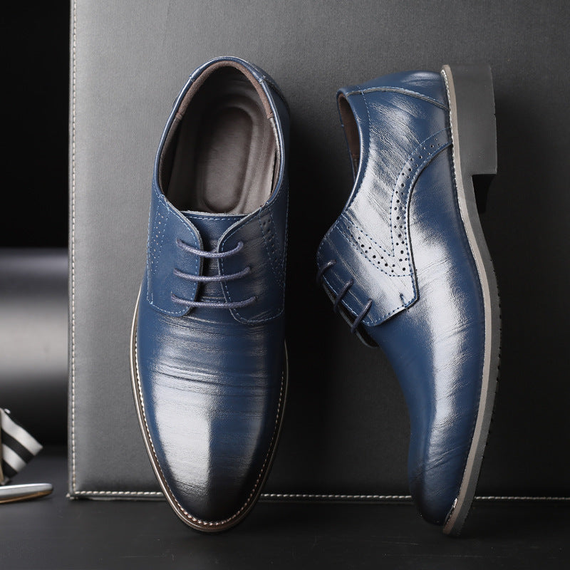 Men's Pointed Toe Oxford Dress Shoes – Detail View