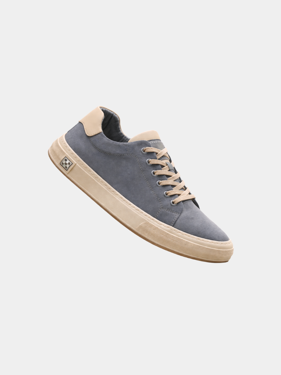 Dorian - Stitched Canvas Low Top Sneakers 3
