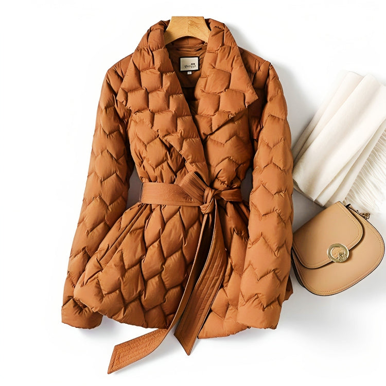 Dorien | Women's Quilted Jacket Belted Puffer Winter Coat 1