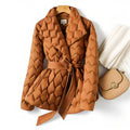 Dorien | Women's Quilted Jacket Belted Puffer Winter Coat