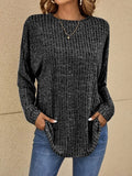Dorthe | Women's Tunic Sweater Long Sleeve Knit Pullover