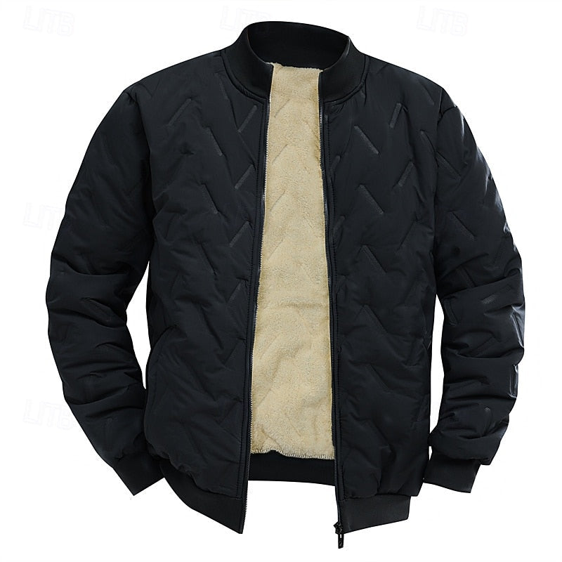 Douglas | Men's Quilted Bomber Jacket Sherpa Lined Winter Insulated 2