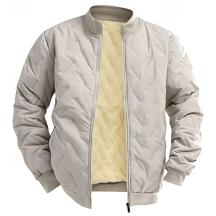 Douglas | Men's Quilted Bomber Jacket Sherpa Lined Winter Insulated 3