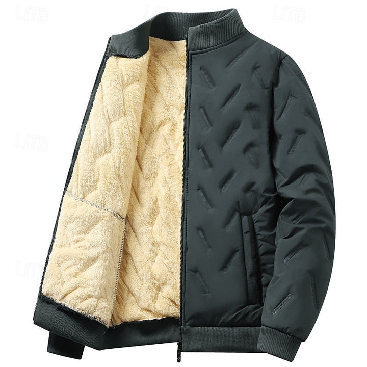 Douglas | Men's Quilted Bomber Jacket Sherpa Lined Winter Insulated 4