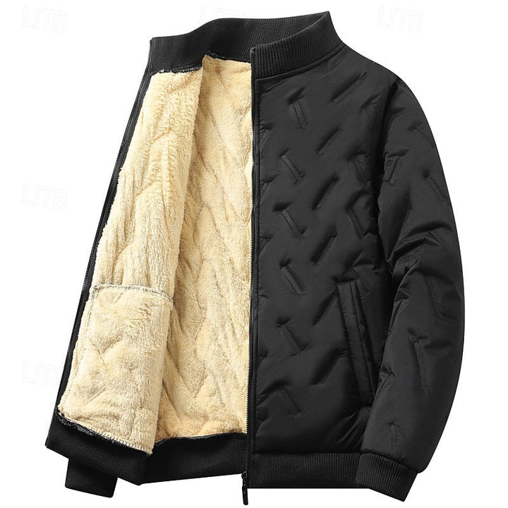 Douglas | Men's Quilted Bomber Jacket Sherpa Lined Winter Insulated 6