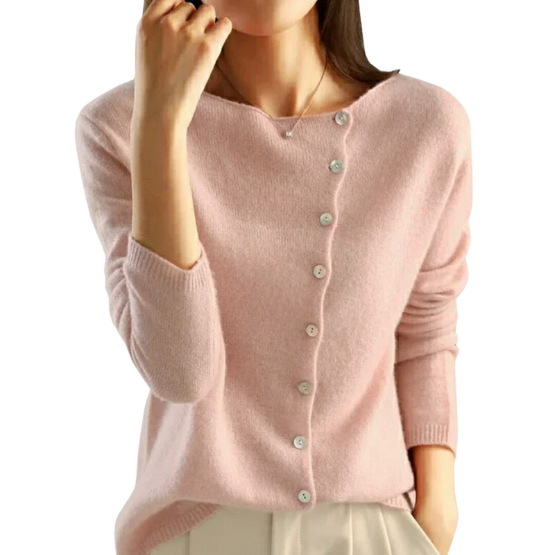 Doutzen | Women's Cardigan Sweater Button Front Knit Soft 4