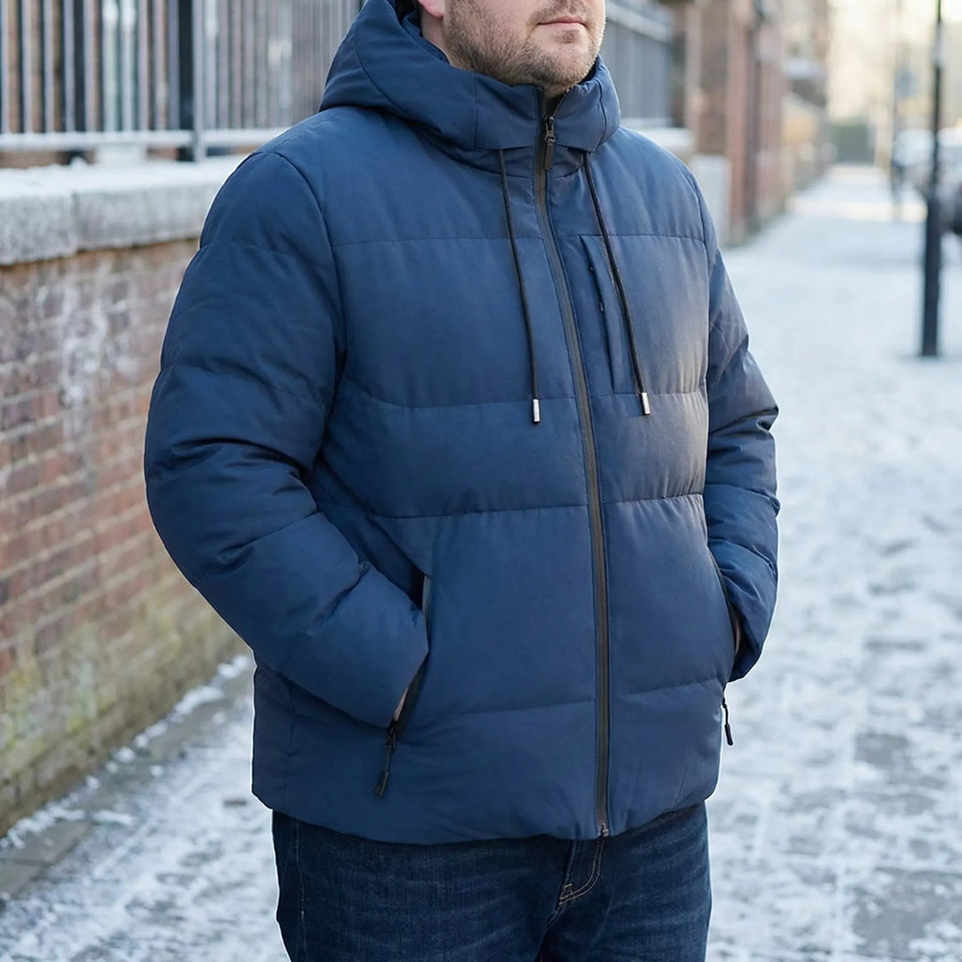 Douwe | Men's Hooded Winter Jacket Padded Big And Tall 4