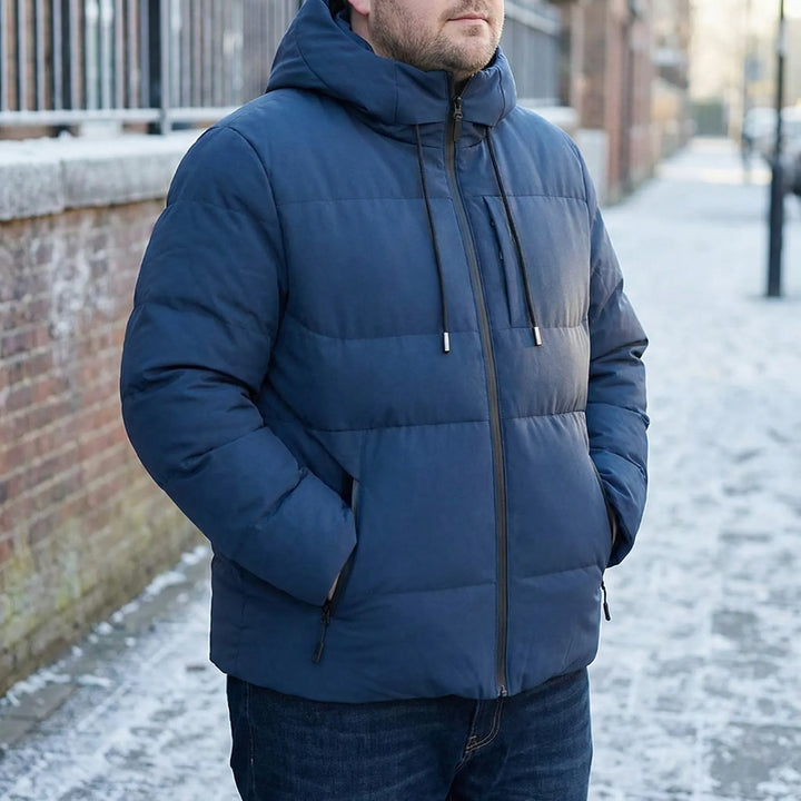 Douwe | Men's Hooded Winter Jacket Padded Big And Tall 4