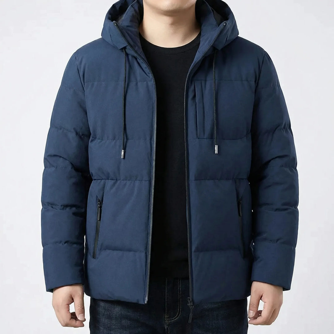 Douwe | Men's Hooded Winter Jacket Padded Big And Tall 5