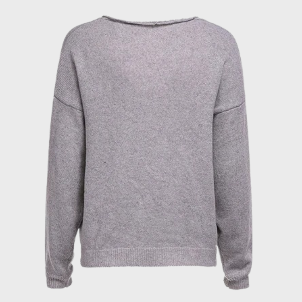 Eefje | Women's V Neck Sweater Knit Pullover Oversized Ribbed 7