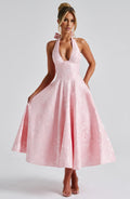 Ara |  Midi Dress with Halter Neckline